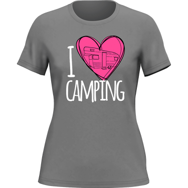 I Love Camping T-Shirt for Women